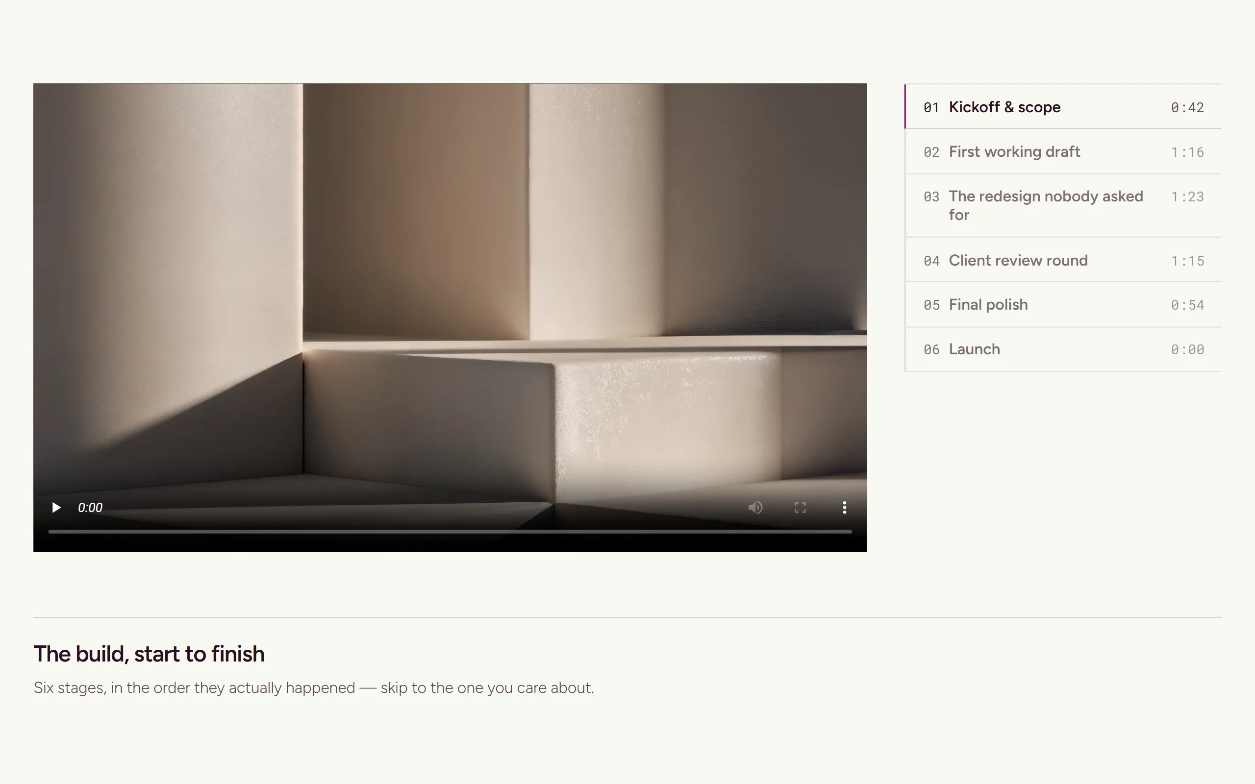 Chaptered Walkthrough — light theme