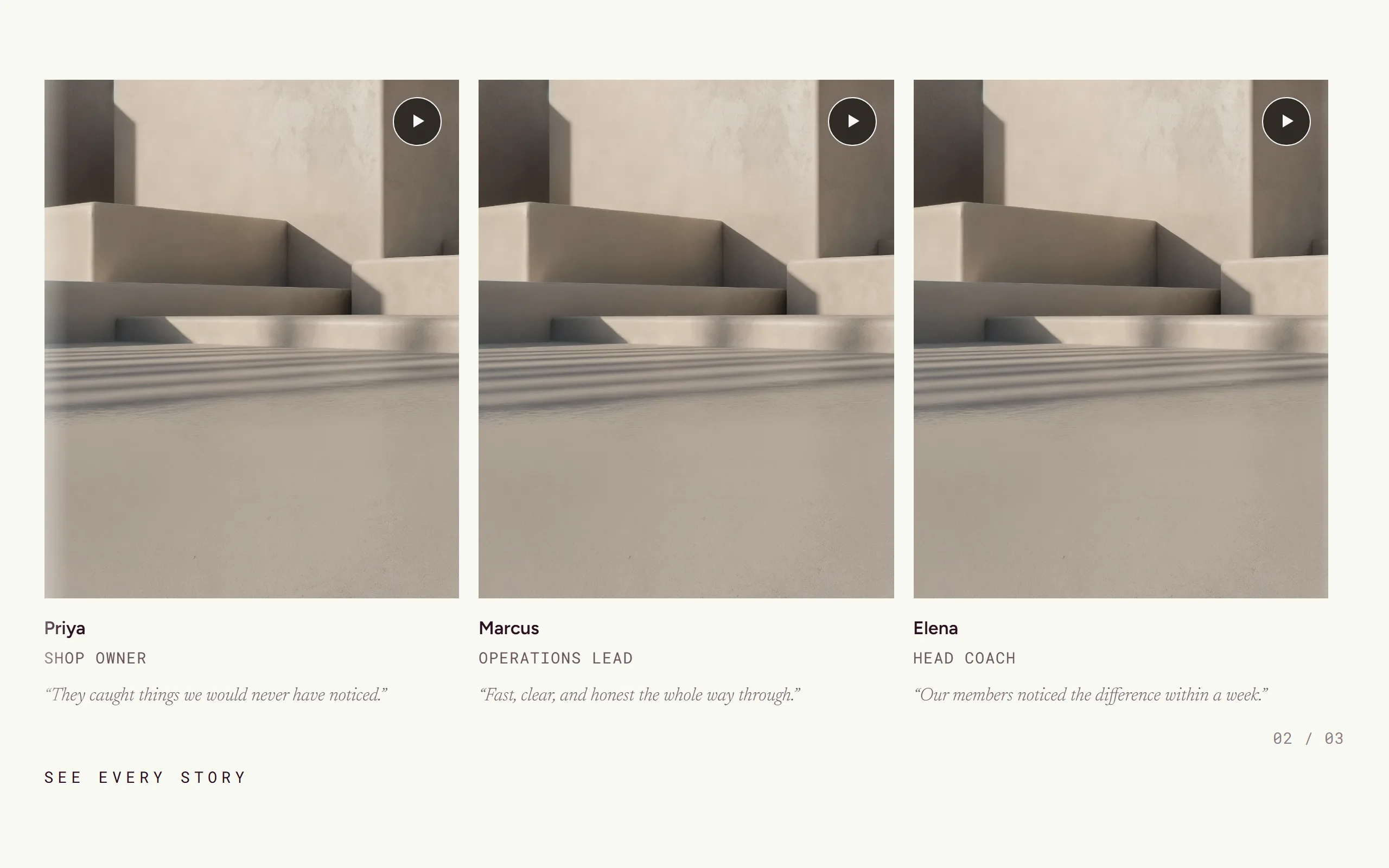 Testimonial Rail preview