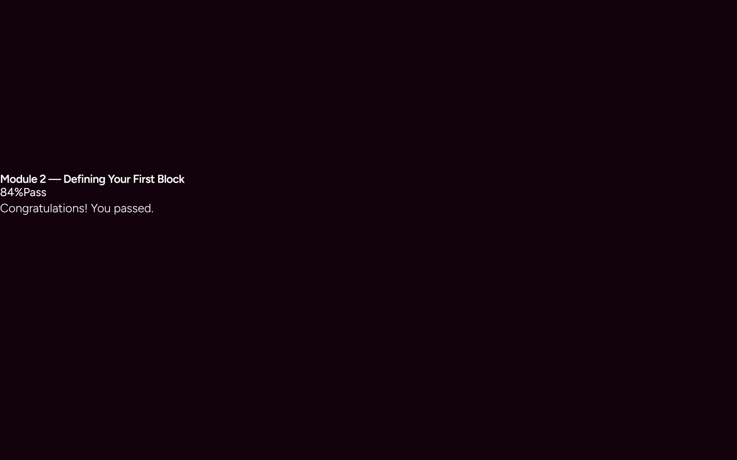 Quiz Summary — dark theme
