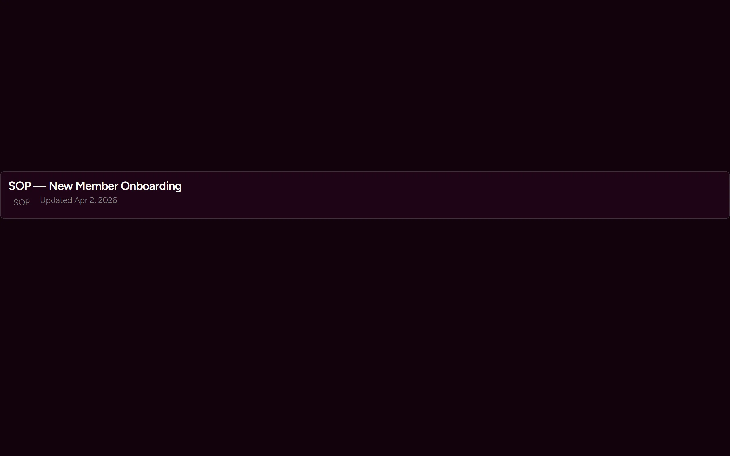 Document Link — dark theme