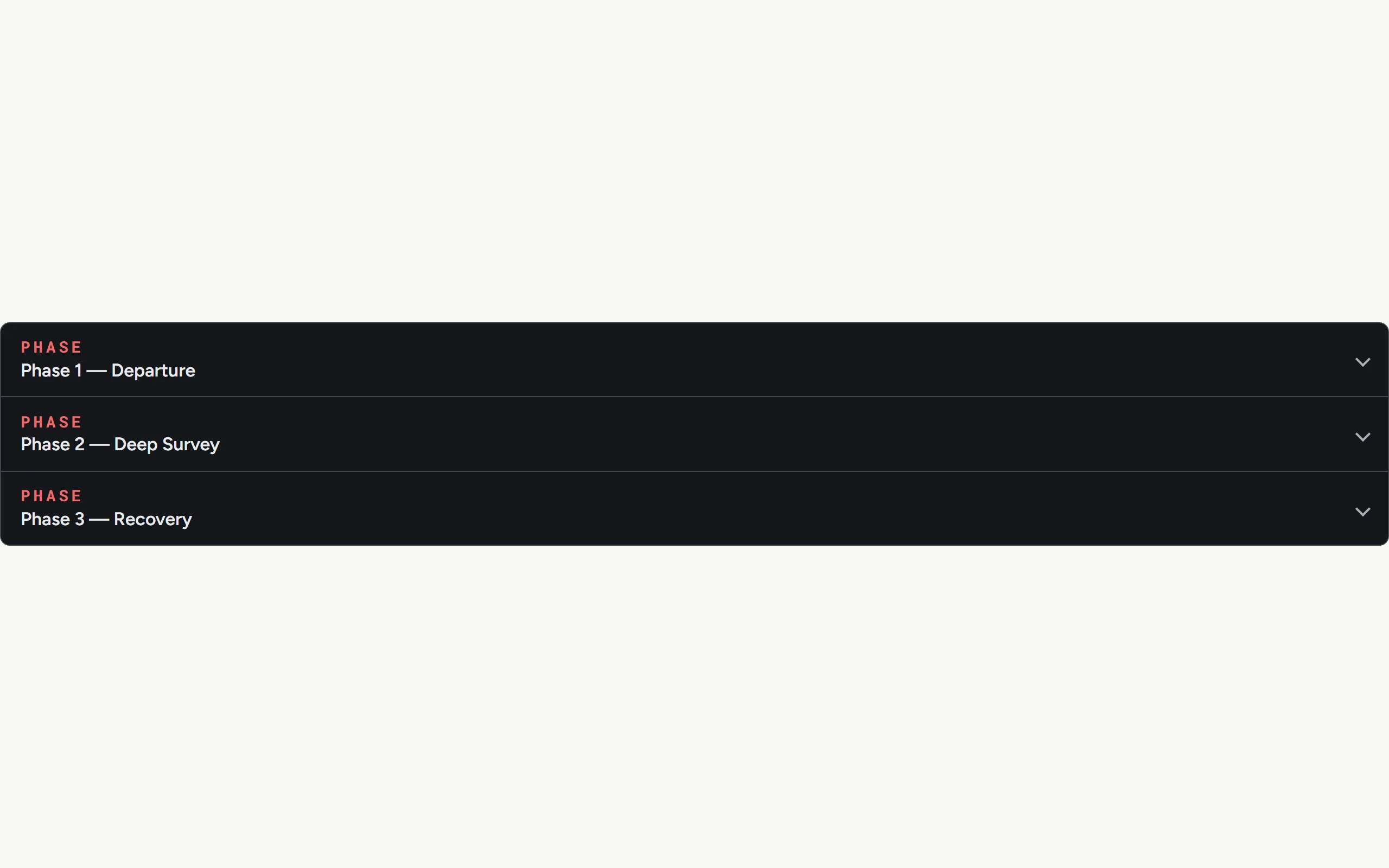 Signal Accordion — light theme