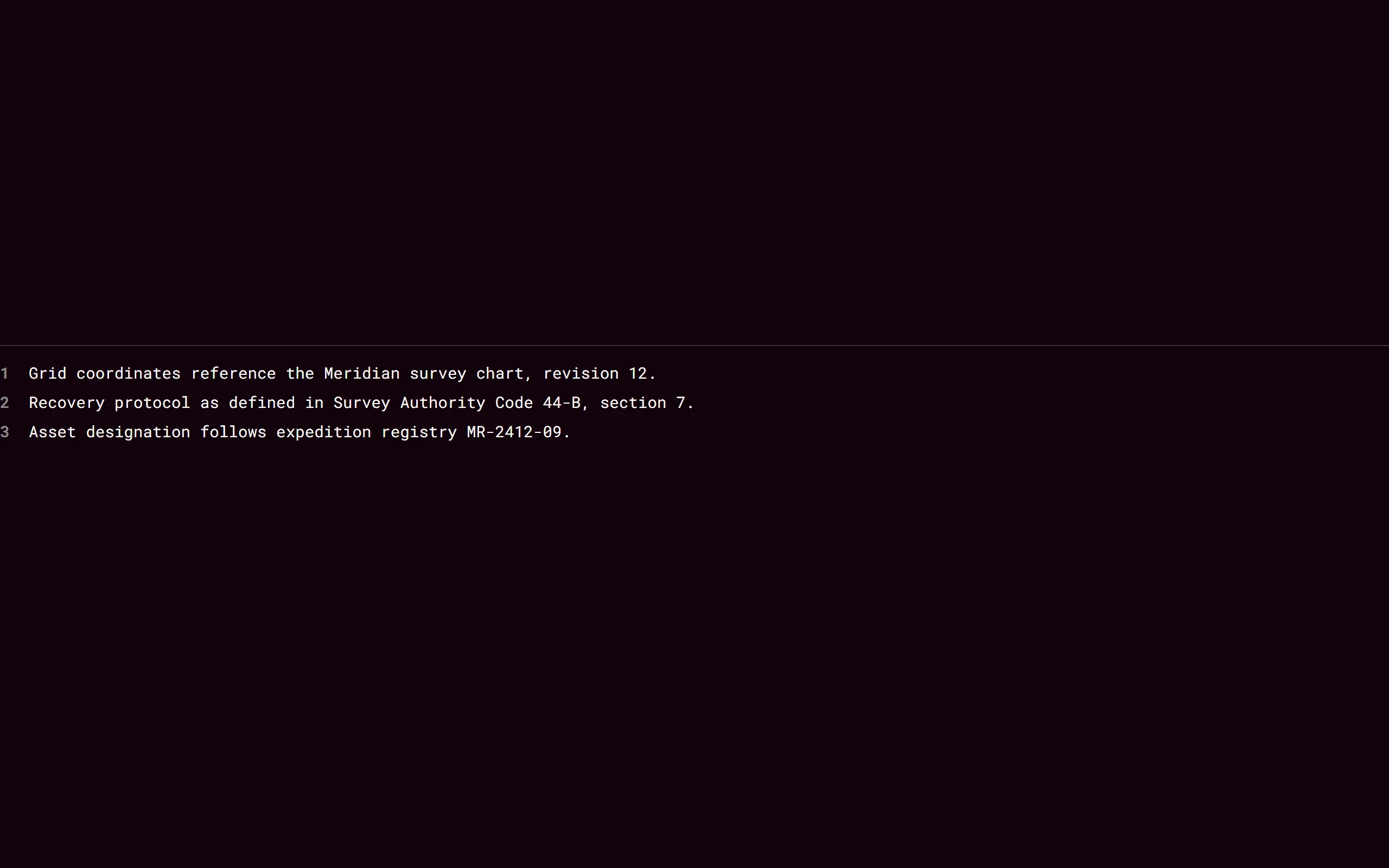 Signal Footnotes — dark theme